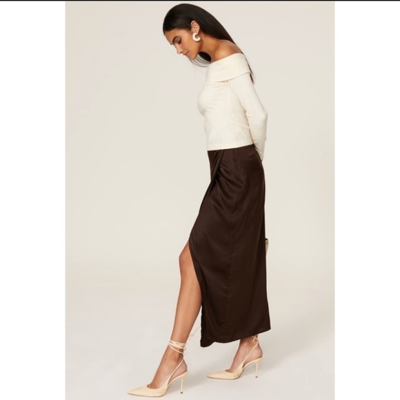 Peter Som Off the Shoulder Crop Sweater - Picture 4 of 10